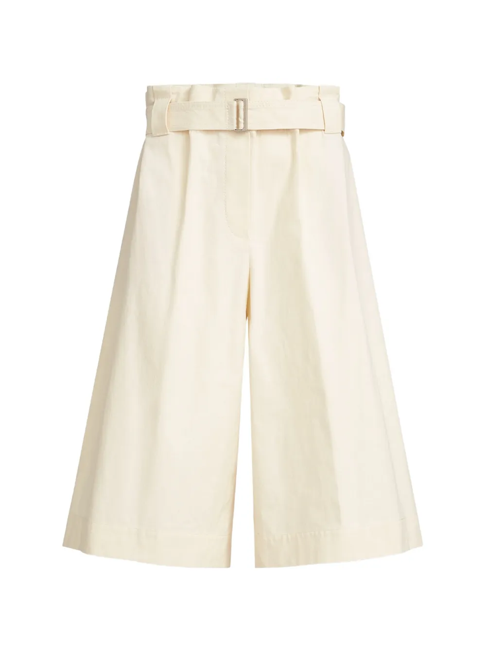 Brunello Cucinelli cotton gabardine paperbag-waist bermuda shorts - Toni neutri