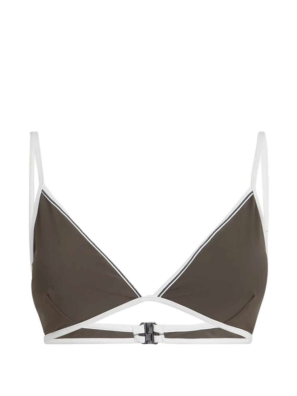 Brunello Cucinelli haut de bikini à ornements - Marron