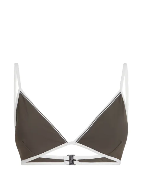 Brunello Cucinelli Techno jersey bikini top with Monili