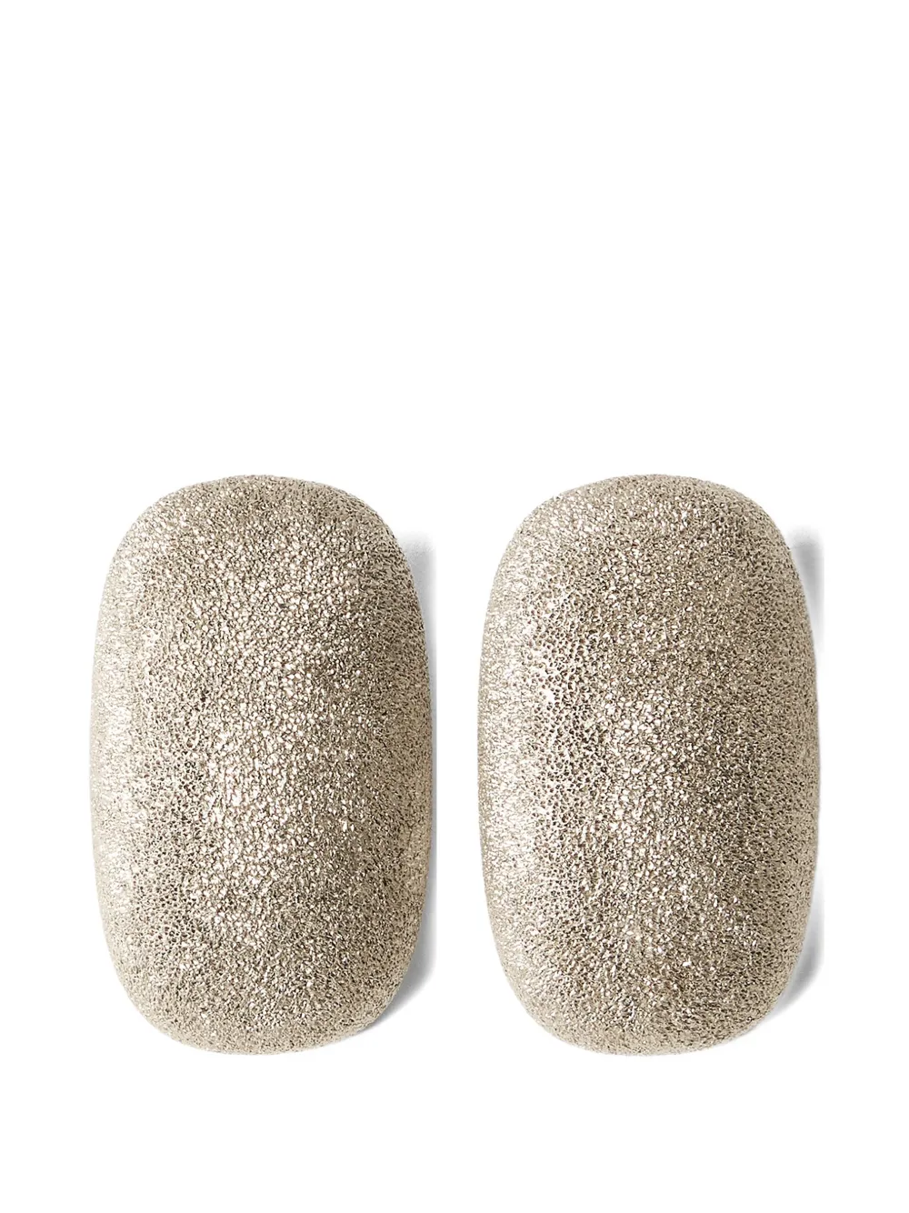 Brunello Cucinelli sterling silver shimmer earrings - Toni neutri