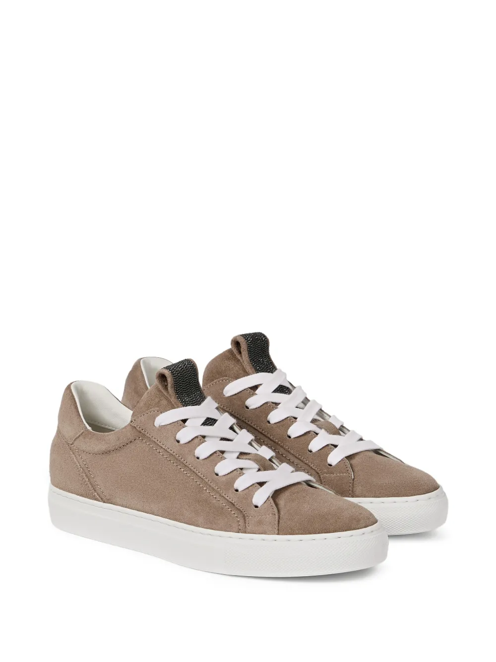 Suede Sneakers With Precious Loop