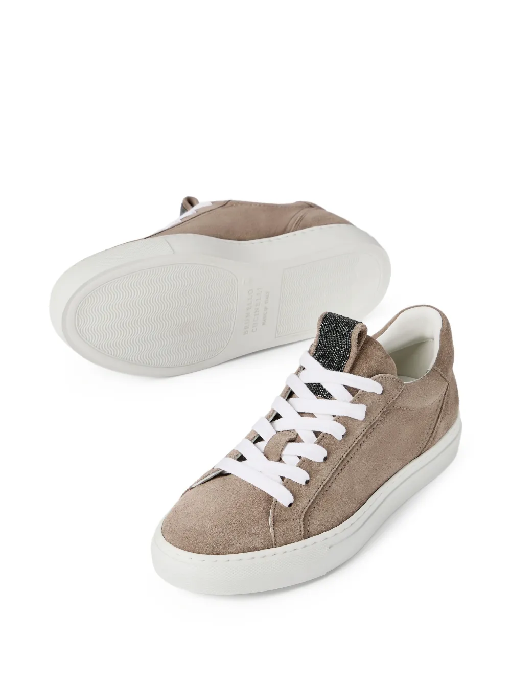 Suede Sneakers With Precious Loop