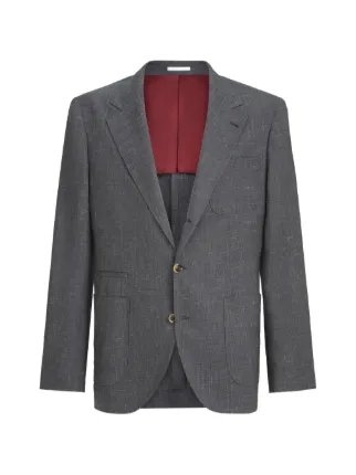 Brunello Cucinelli wool, Silk And Linen Slubbed Fresco