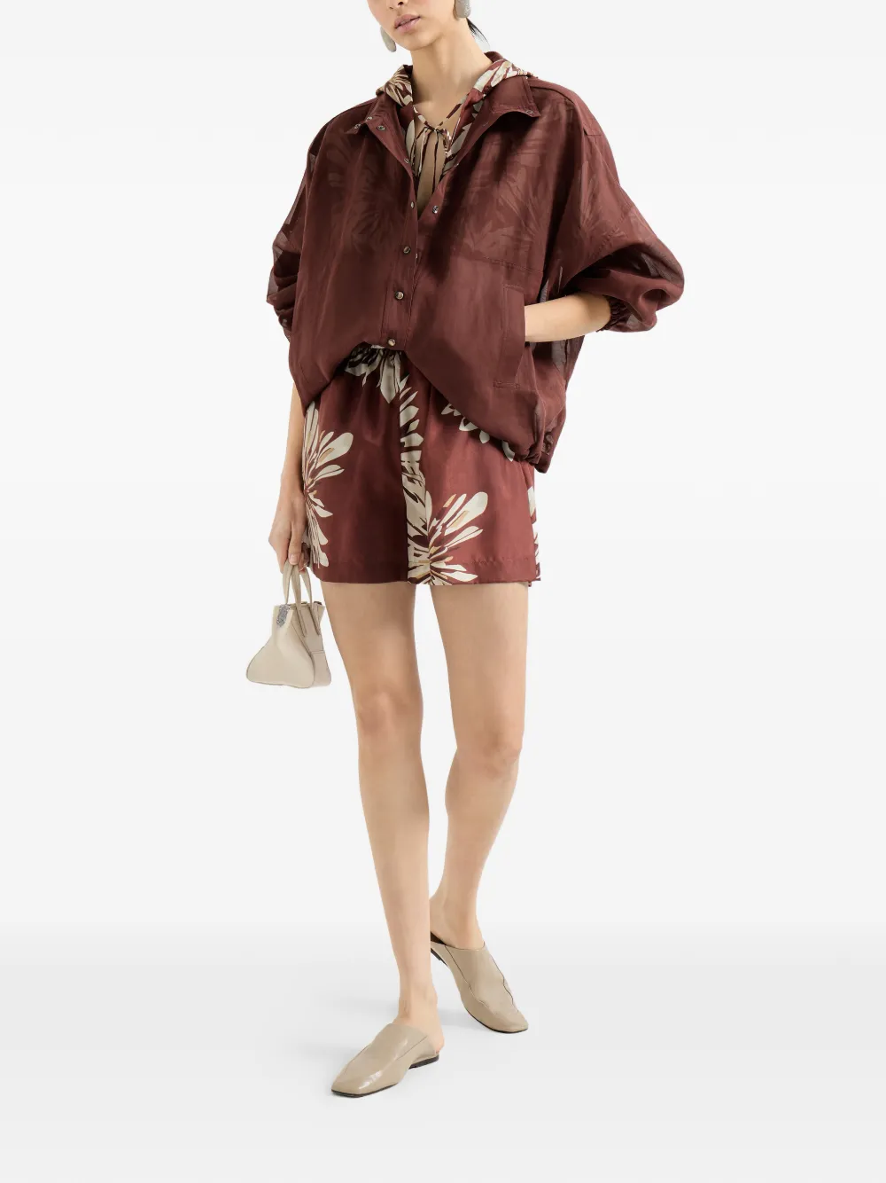  Brunello Cucinelli Cotton Jacket - Red 