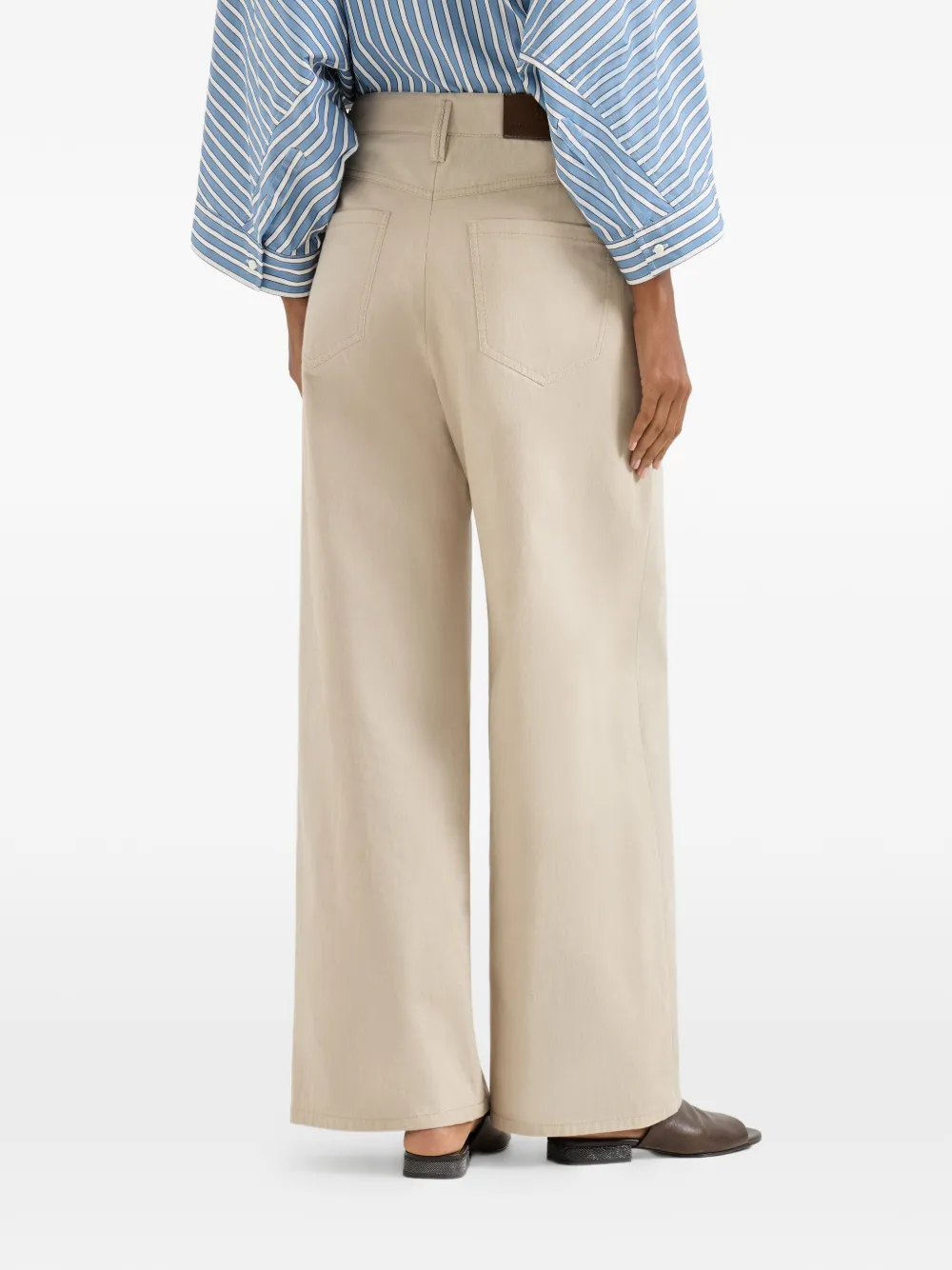 Button Palazzo Pants