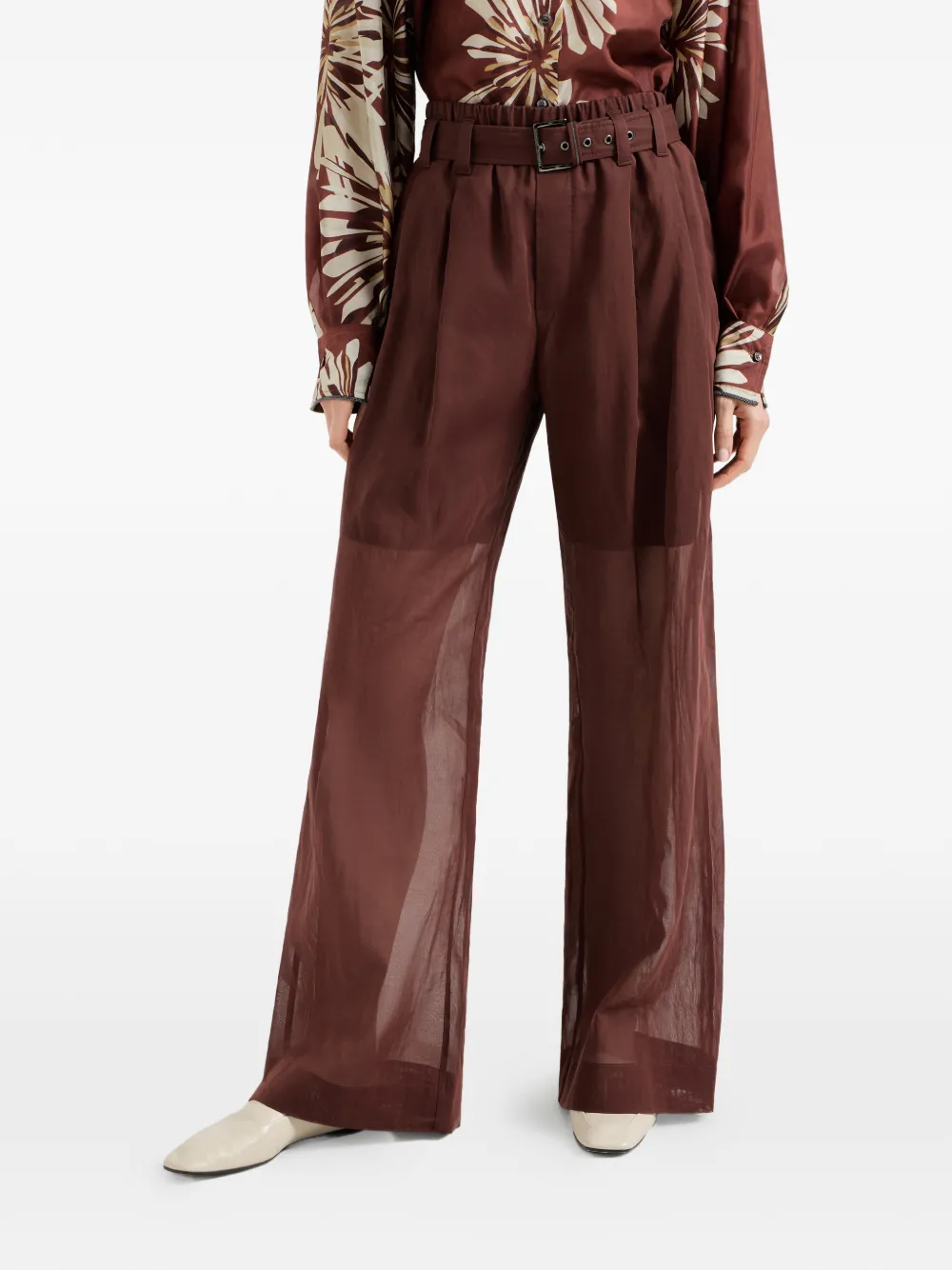 Belted Palazzo Pants