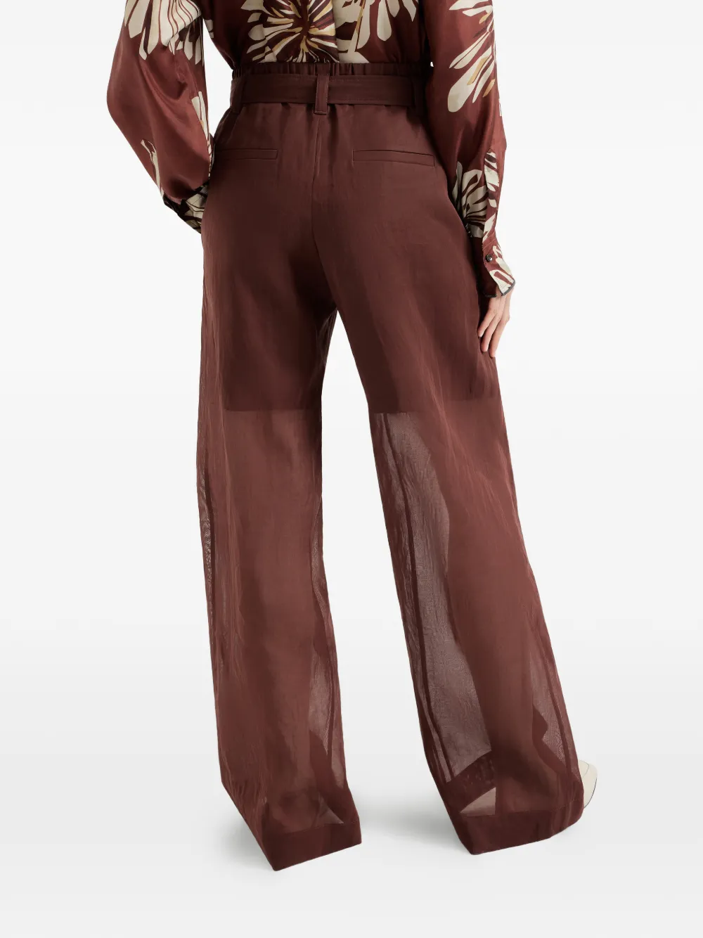 Belted Palazzo Pants