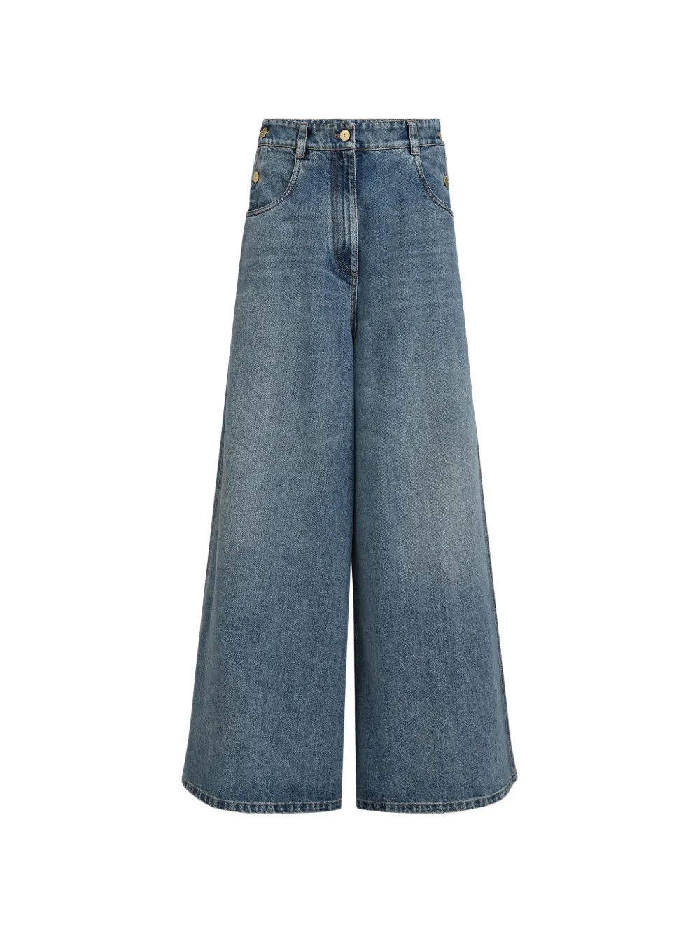 Brunello Cucinelli Jeans a gamba ampia - Blu