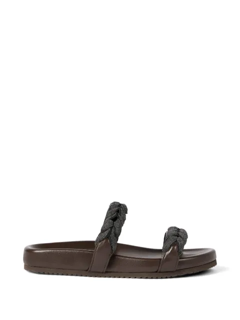 Brunello Cucinelli sandalias con preciosas correas trenzadas