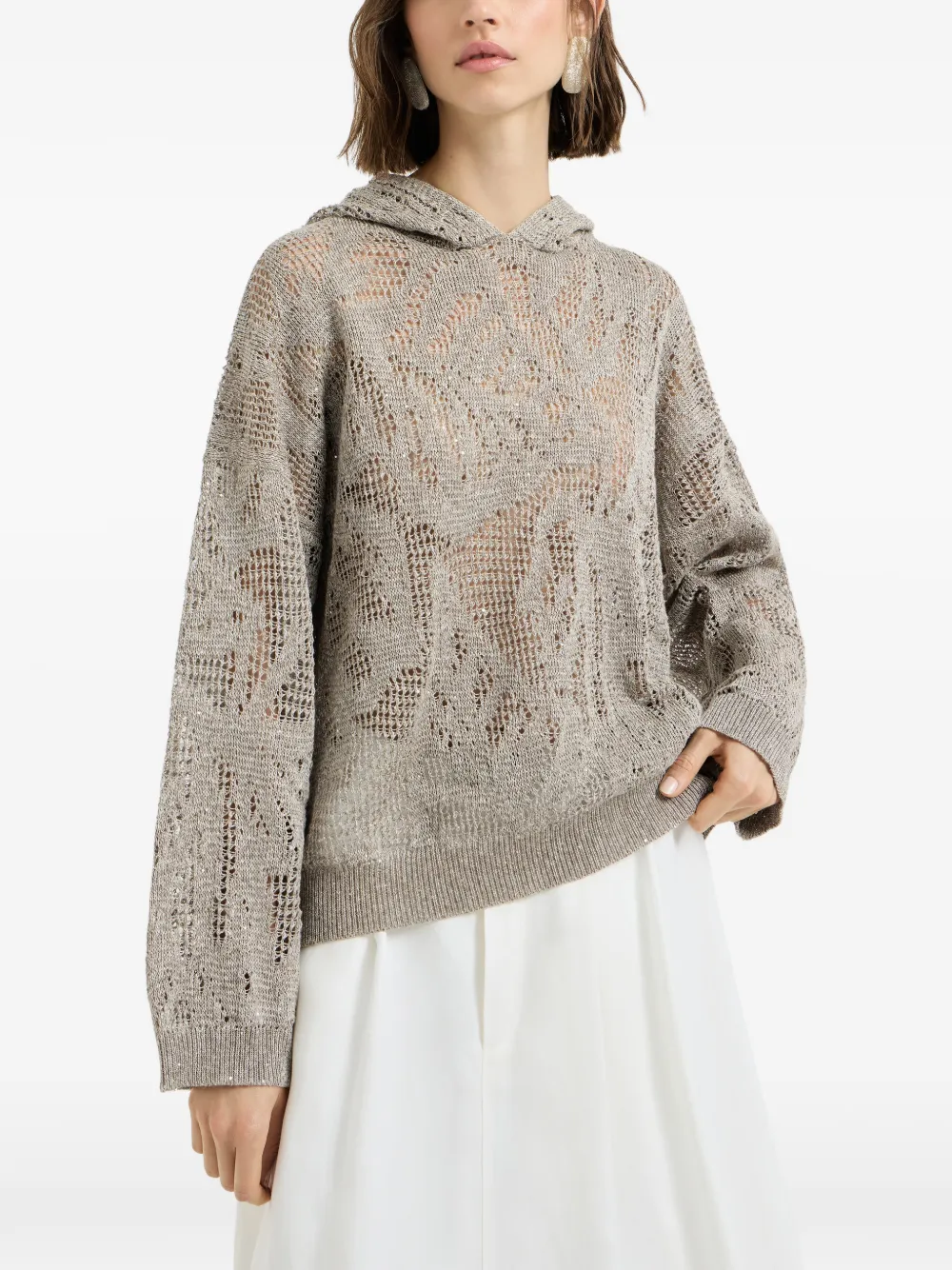  Brunello Cucinelli Long-sleeves Sweatshirt - Neutrals 