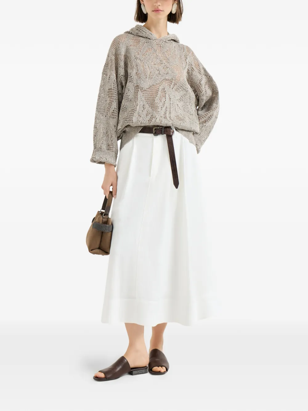  Brunello Cucinelli Long-sleeves Sweatshirt - Neutrals 