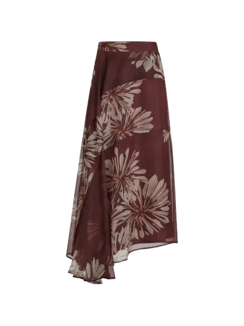 Brunello Cucinelli falda con estampado Bloom