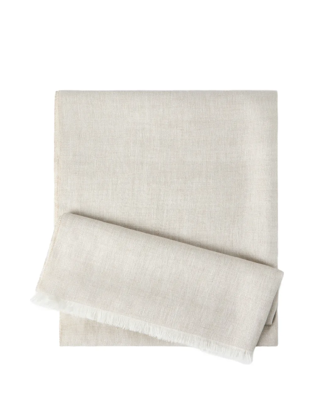 Brunello Cucinelli sparkling linen scarf - Toni neutri