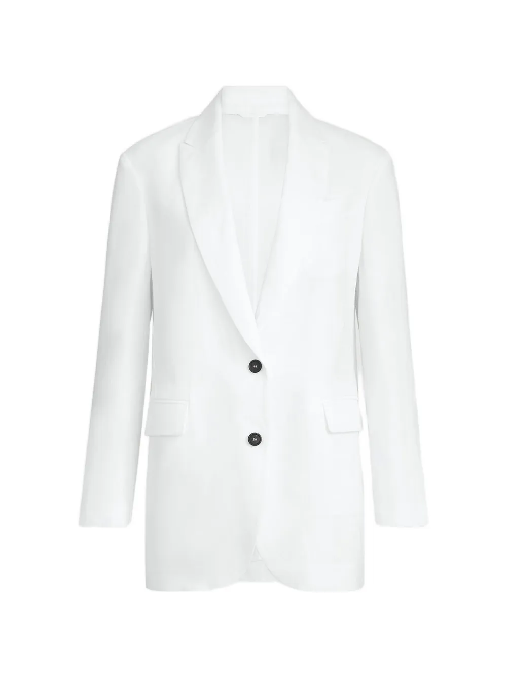 Brunello Cucinelli Blazer met lange mouwen Wit