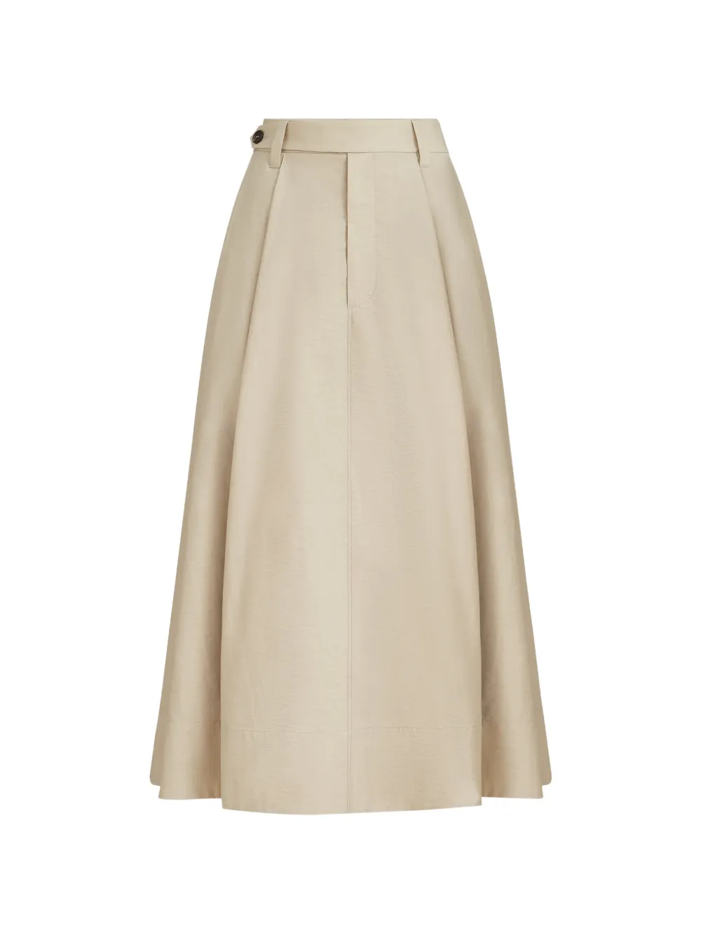 Brunello Cucinelli sartorial button midi skirt - Toni neutri