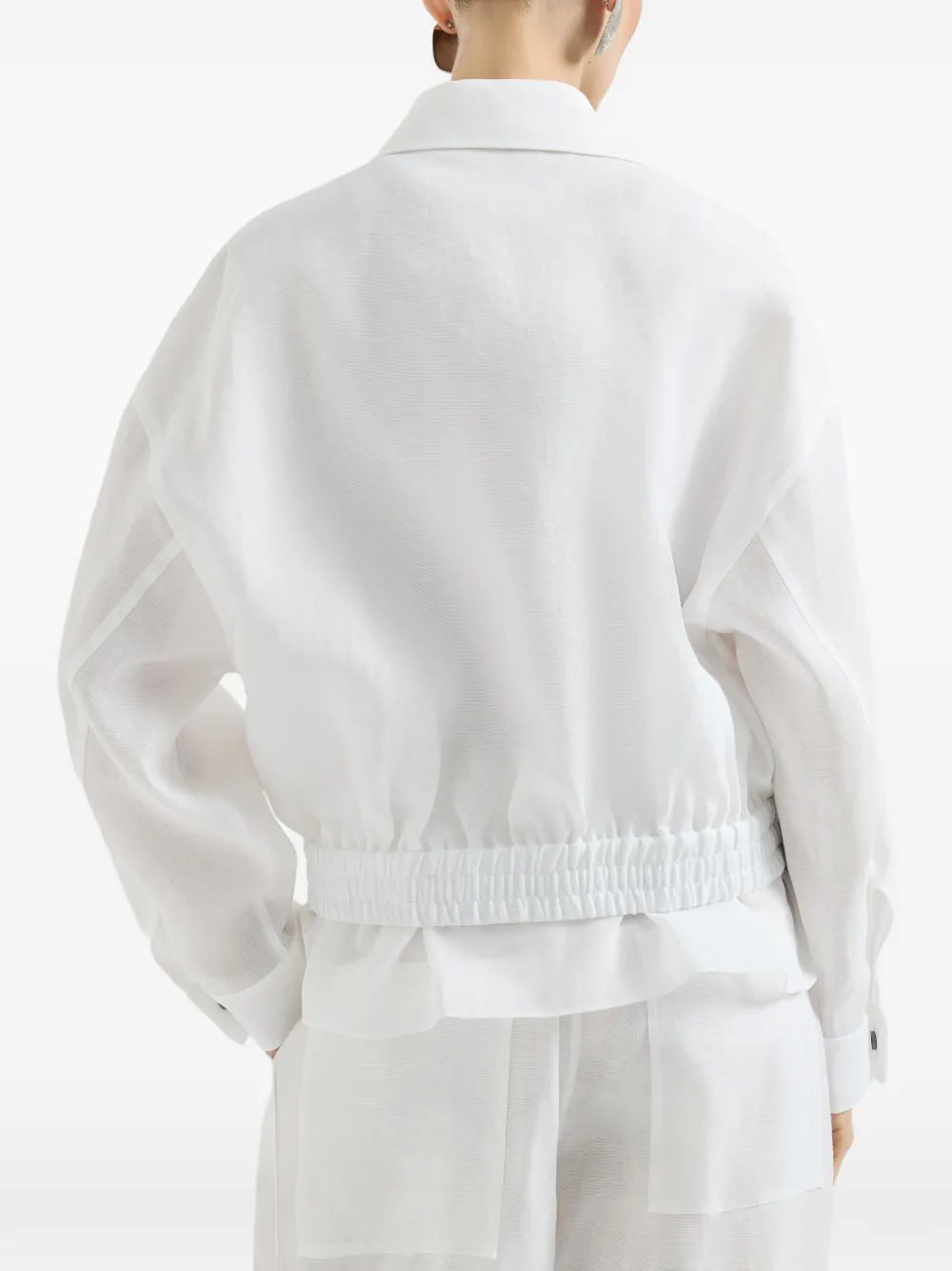 Brunello Cucinelli Jack met rits Wit