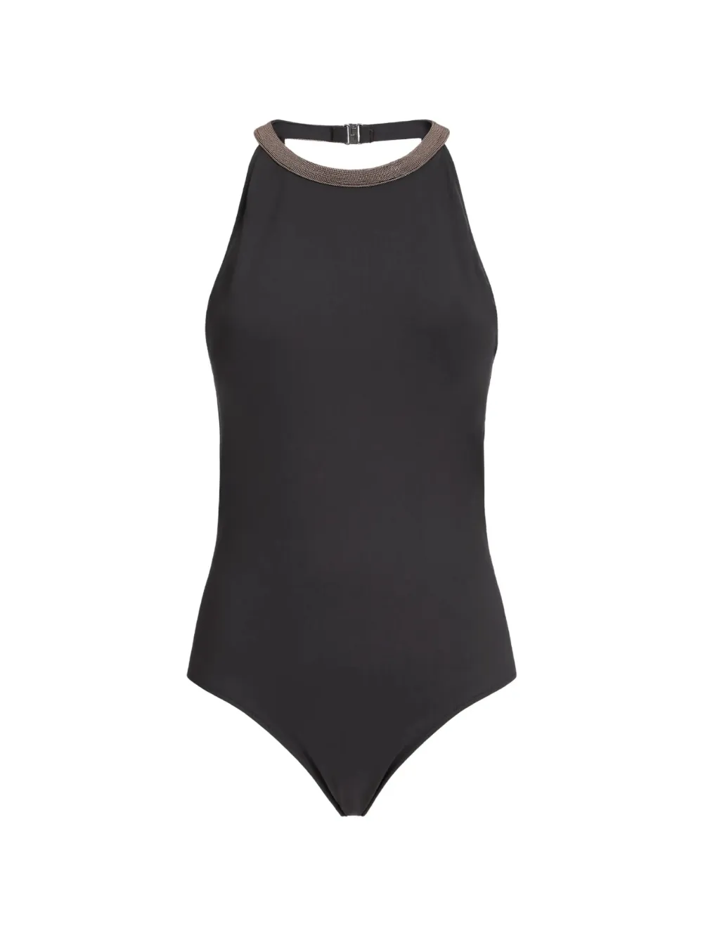 Brunello Cucinelli Costume da bagno con perline - Nero