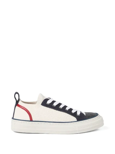 Brunello Cucinelli knitted low-top sneakers