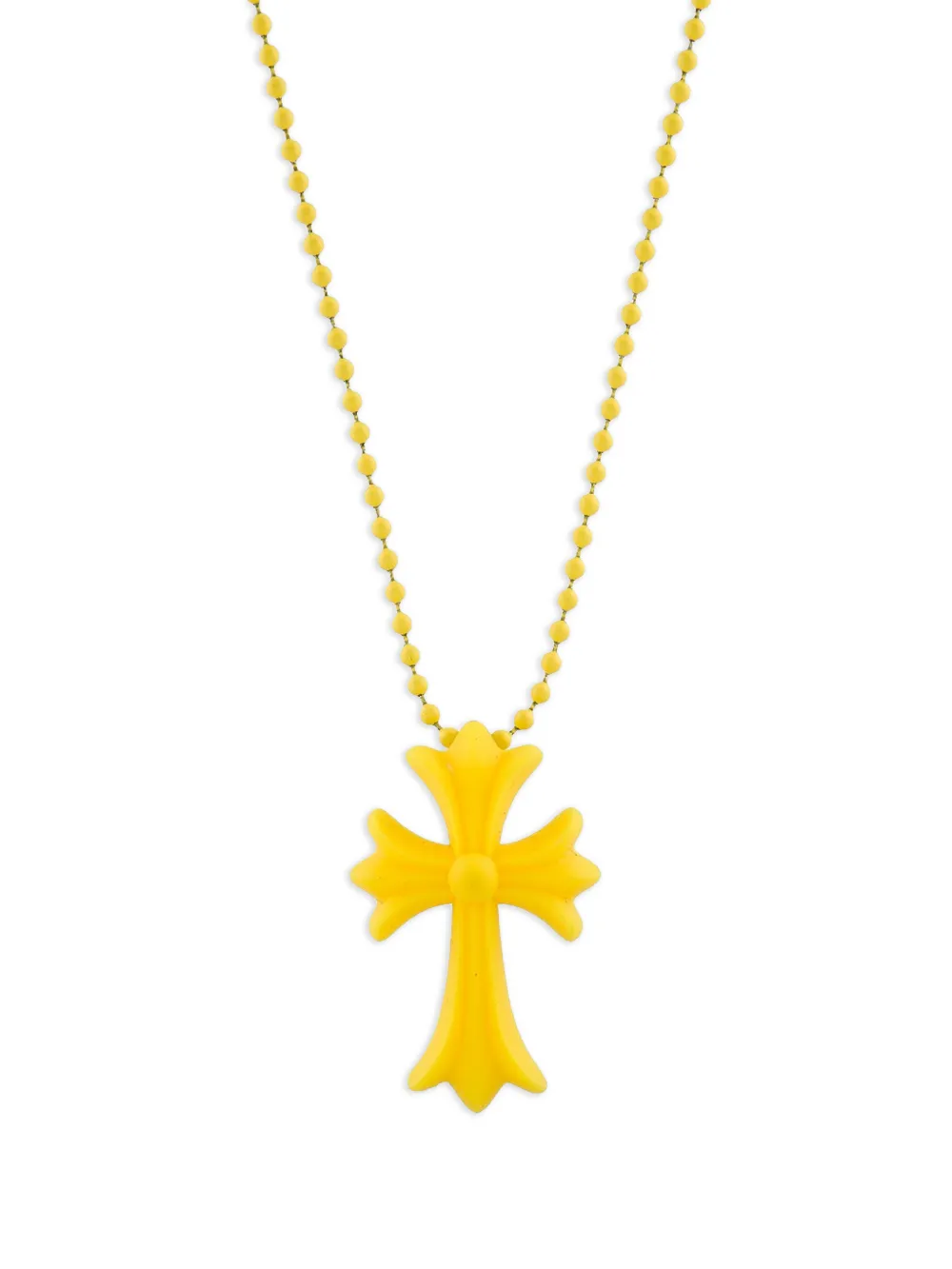 Chrome Hearts Collana con pendente a croce - Giallo