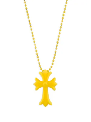 Chrome Hearts シリコン クロス ネックレス | イエロー | FARFETCH JP