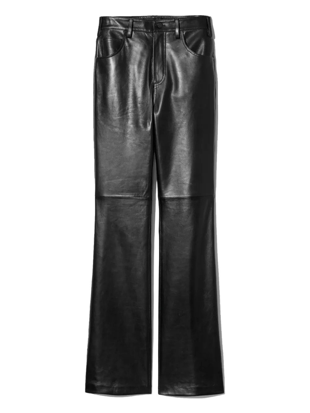 Nili Lotan Joan Leather Trousers In Black