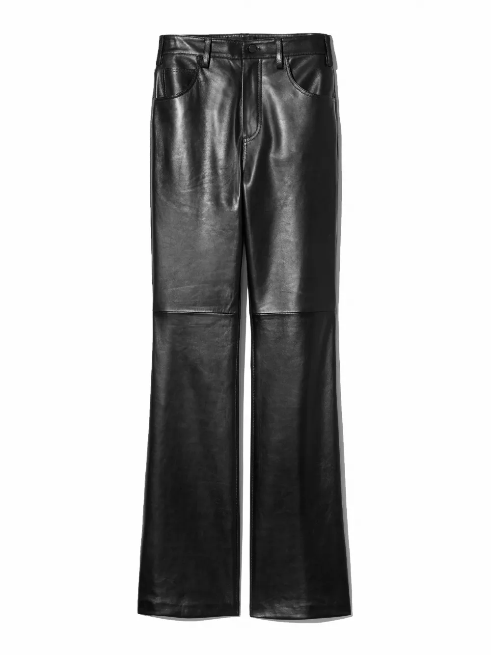 Nili Lotan Joan Leather Trousers In Black