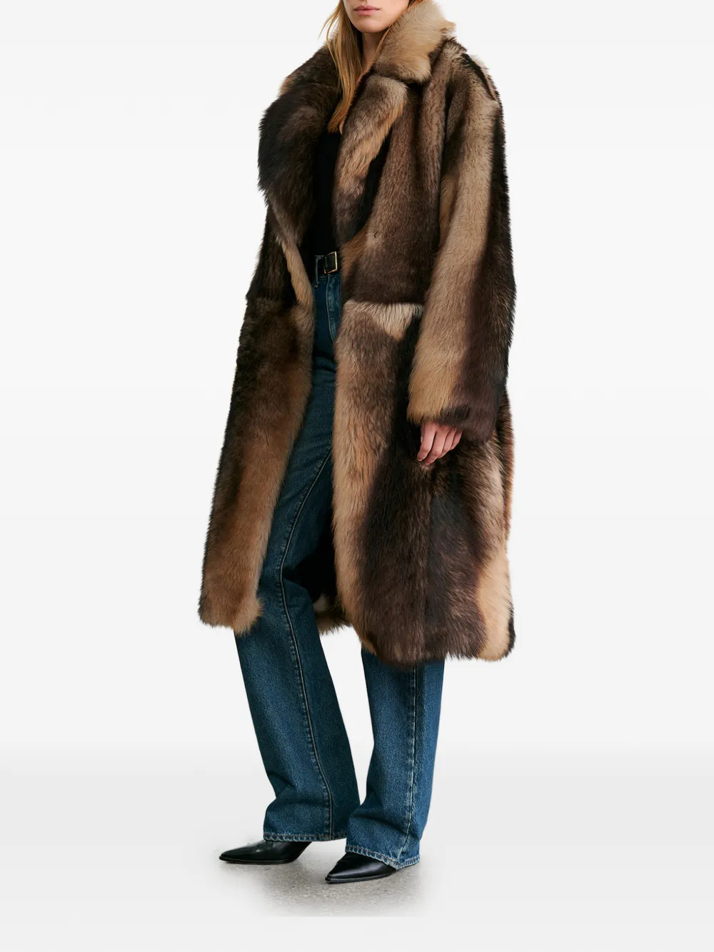 Nili Lotan Ingrid fur coat - Bruin