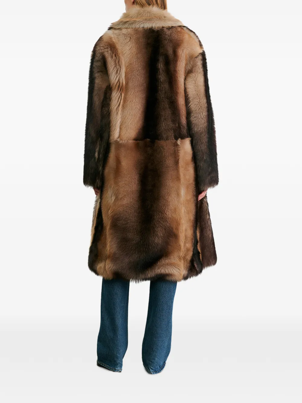  Nili Lotan Ingrid Fur Coat - Brown 