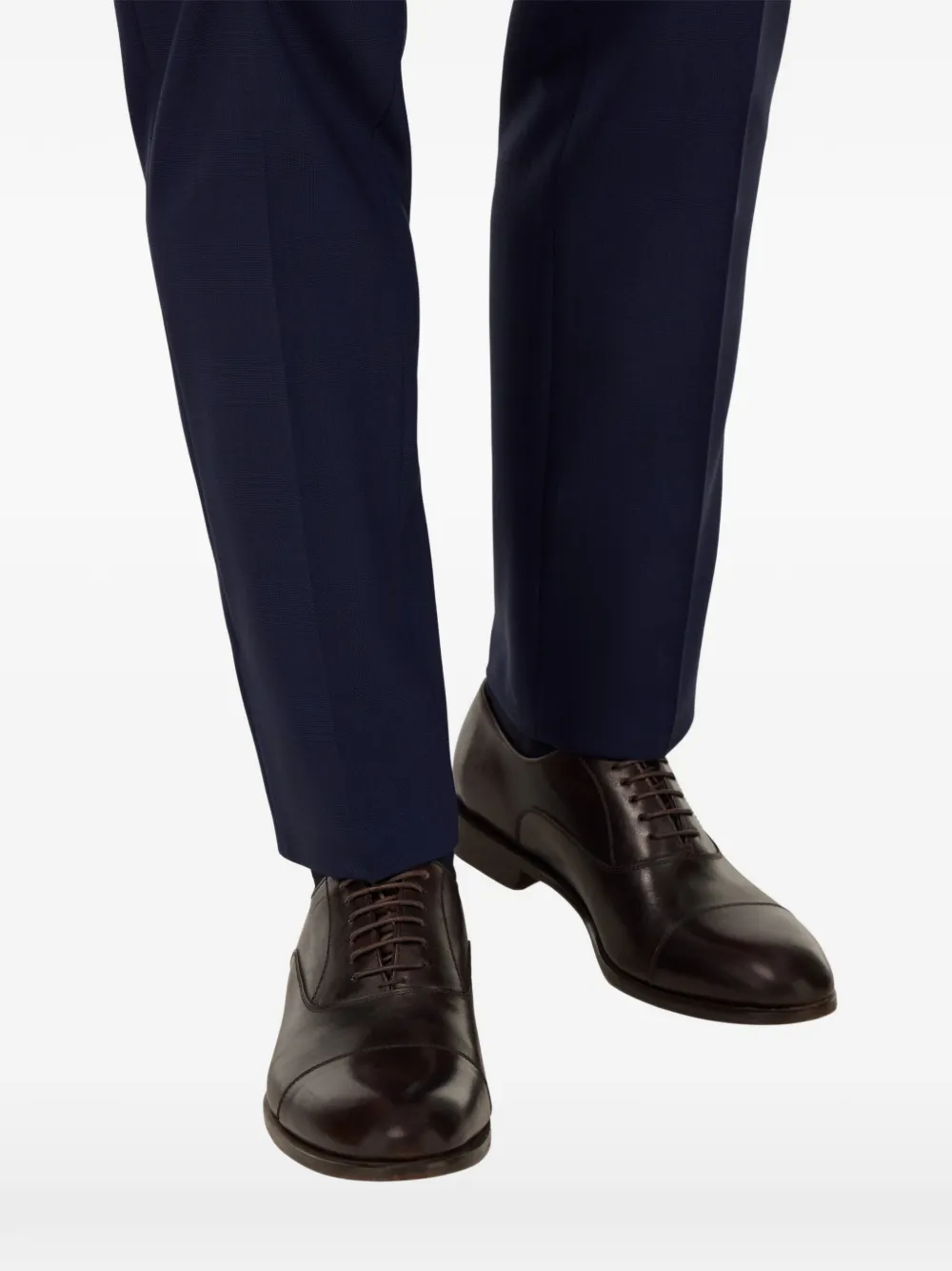 Boggi Milano leather Oxford shoes Bruin