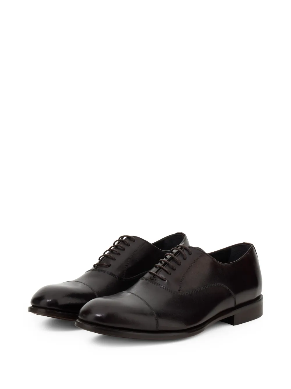 Boggi Milano leather Oxford shoes Bruin