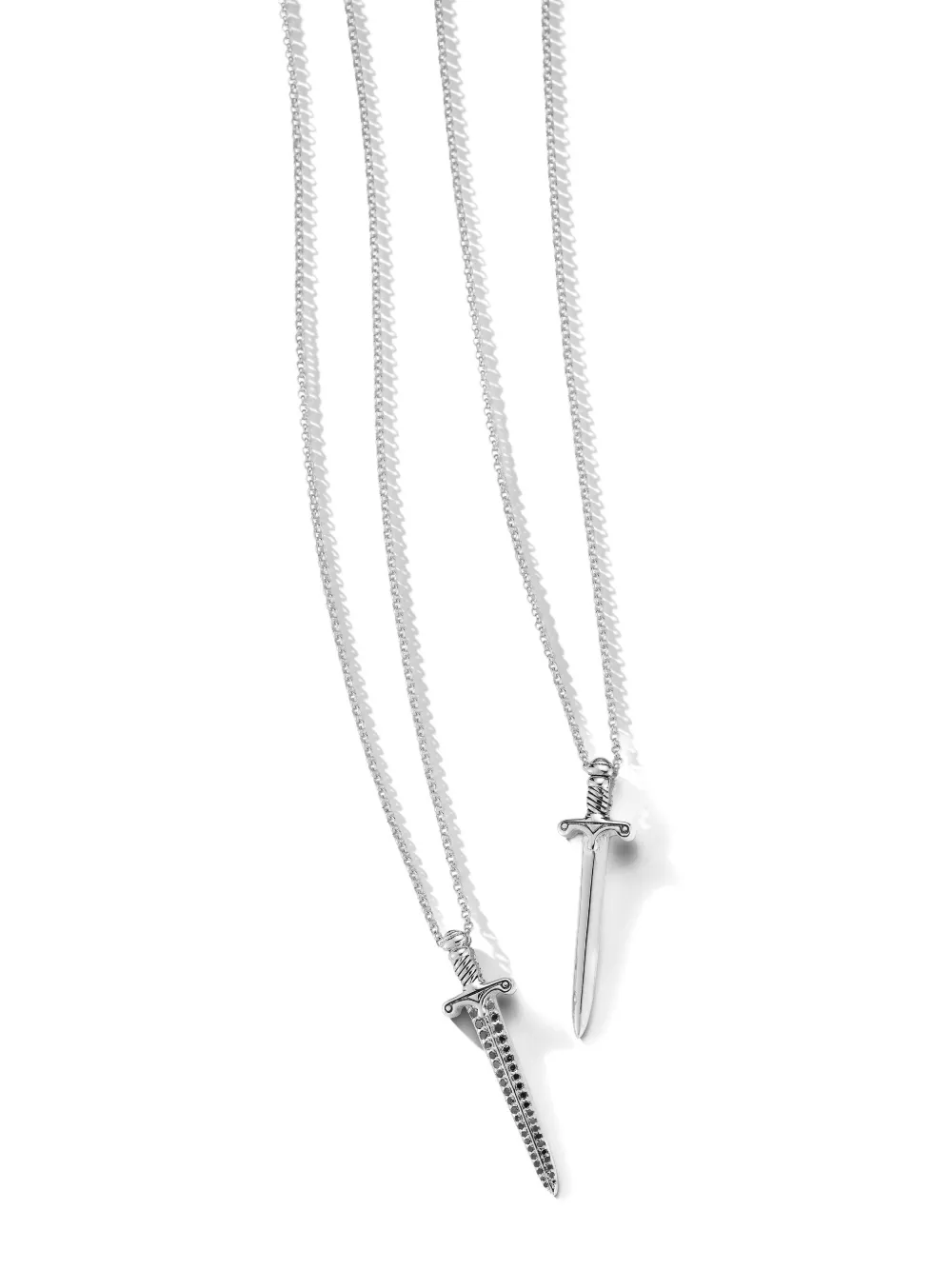  Mateo Sword-pendant Necklace - Silver 