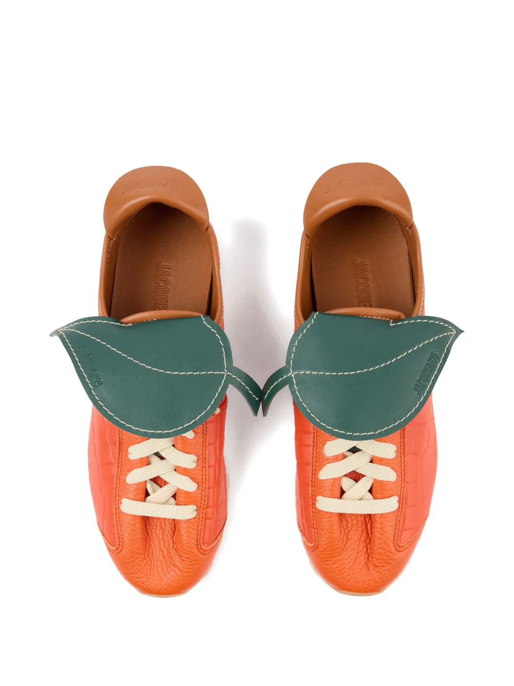 Jacquemus Tennis leren sneakers Oranje