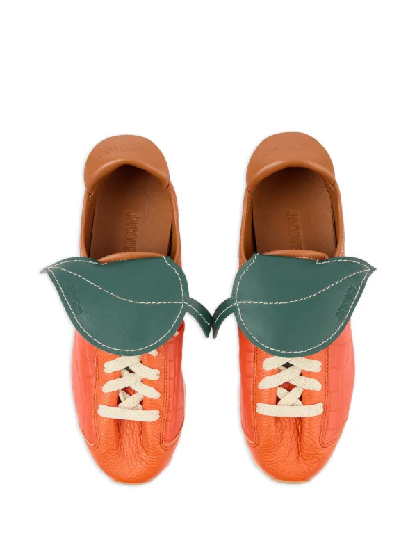 jacquemus デッキシューズサイズ41 Jacquemus Tennis Leather Sneakers | Orange | FARFETCH