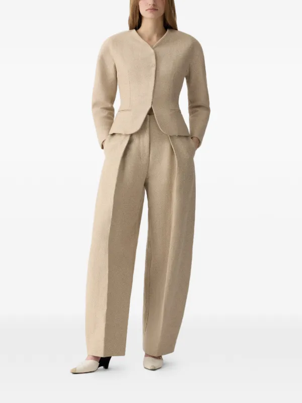 Jacquemus The Mini Ovalo Jacket | Neutrals | FARFETCH