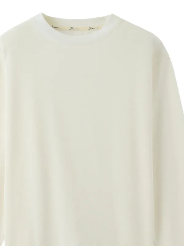 Jacquemus The Rond Carré long-sleeve T-shirt | White | FARFETCH
