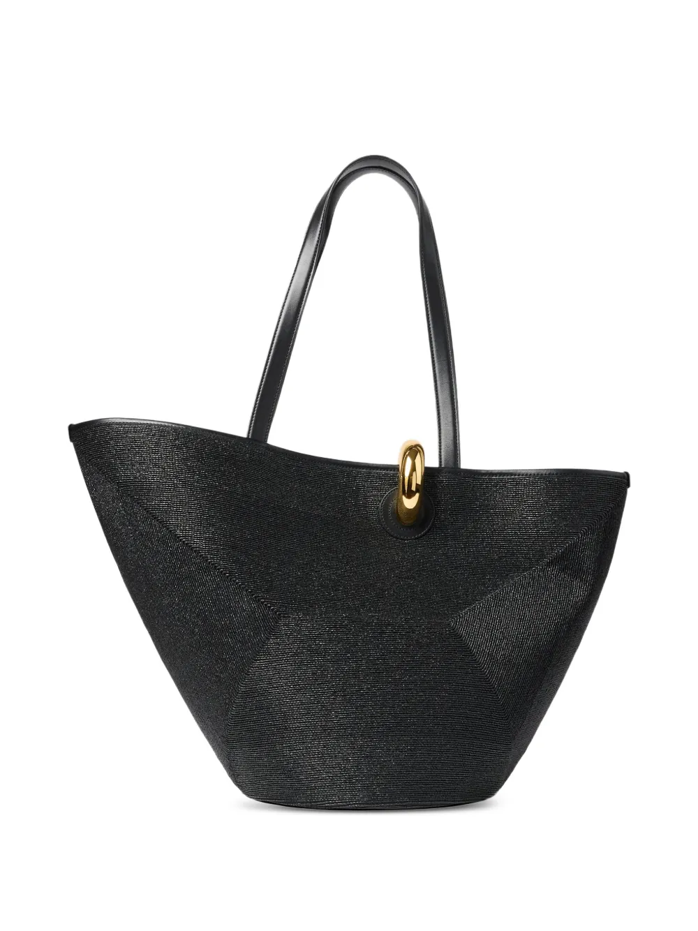 Jacquemus The Bambola asymmetrische bucket-tas Zwart