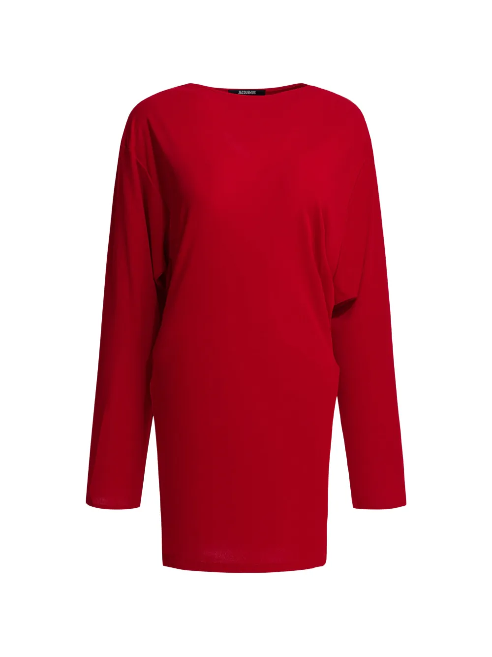 Jacquemus La Mistral open-back draped dress - Rosso