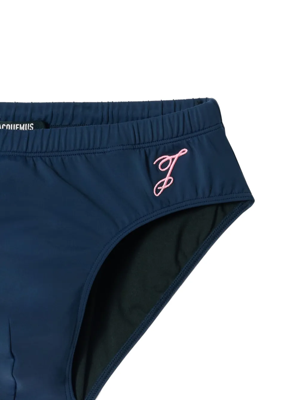 Jacquemus Le Slip De Plage zwembroek met geborduurd logo Blauw