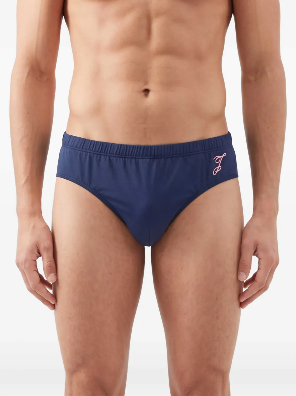Jacquemus Le Slip De Plage zwembroek met geborduurd logo Blauw