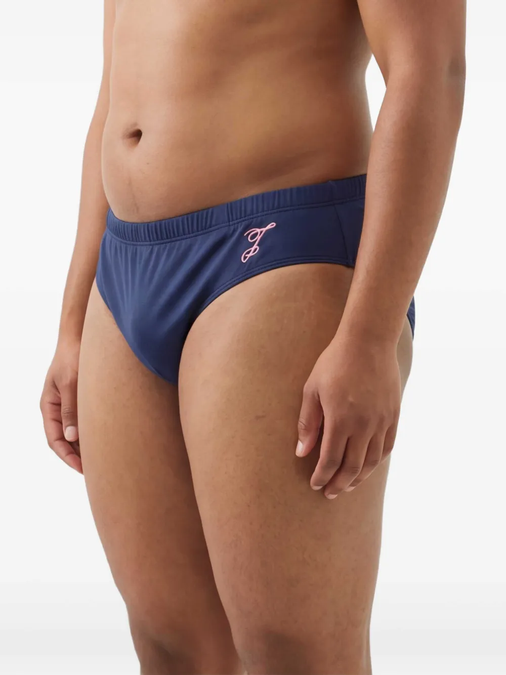 Jacquemus Le Slip De Plage zwembroek met geborduurd logo Blauw