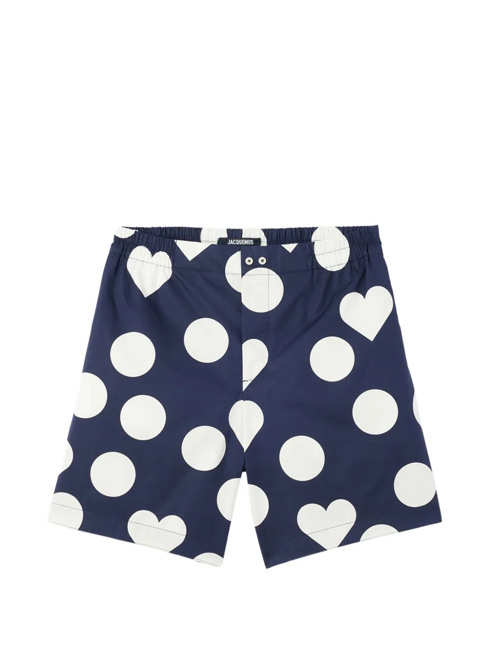 Jacquemus Calecon heart polka-dot shorts - Blu