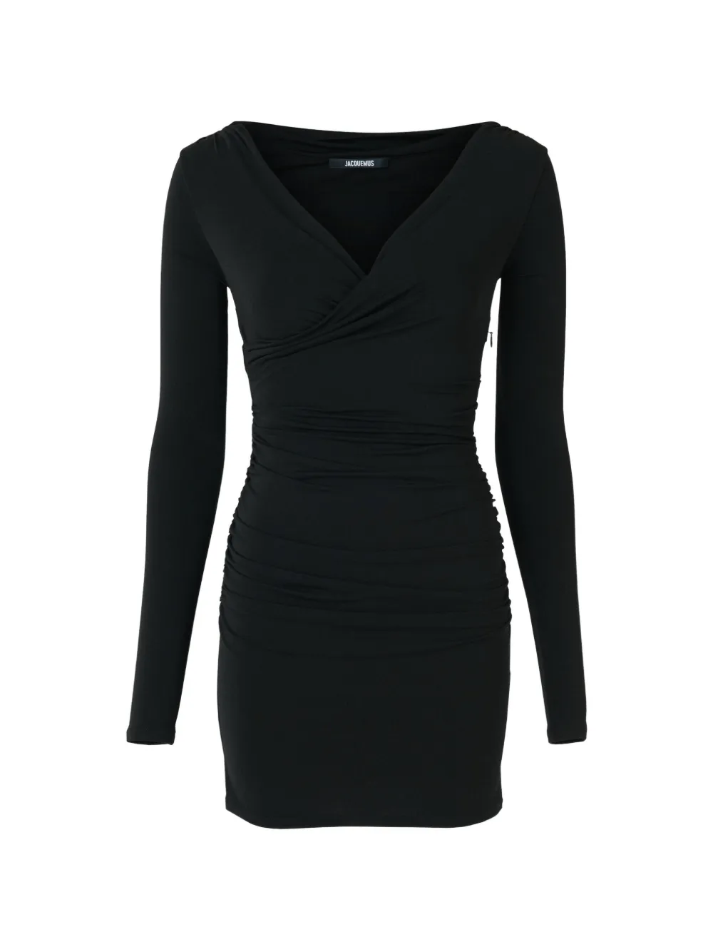 Jacquemus The Rita V-neck court mini dress - Black