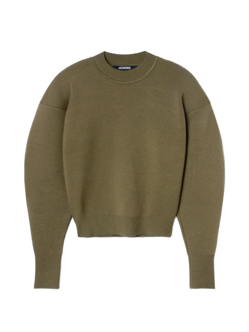 Jacquemus logo-embroidered piqué sweater - Verde
