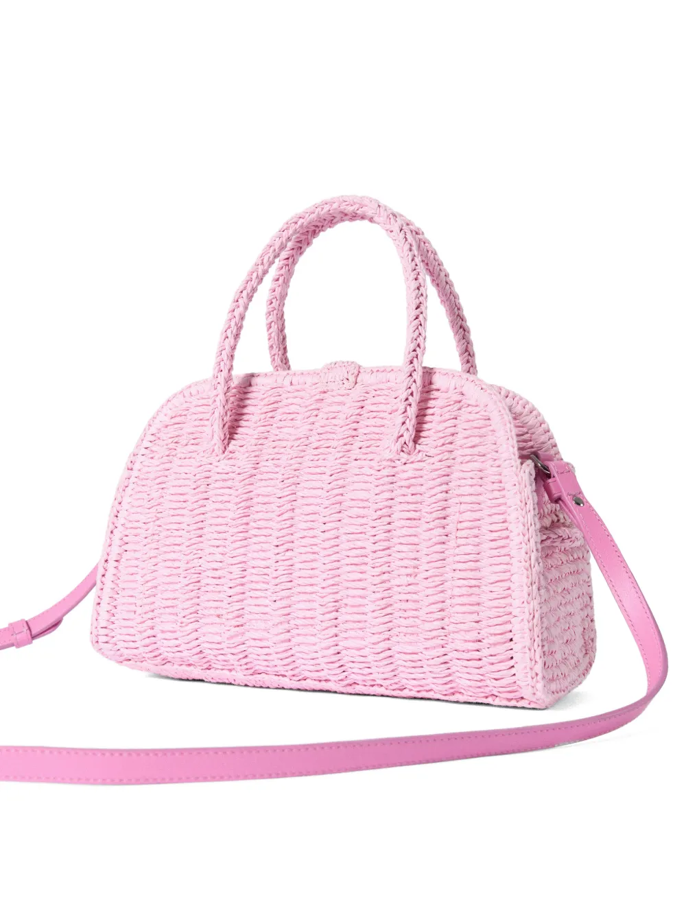 Jacquemus The Small Raffia Turismo Bag | Pink | FARFETCH