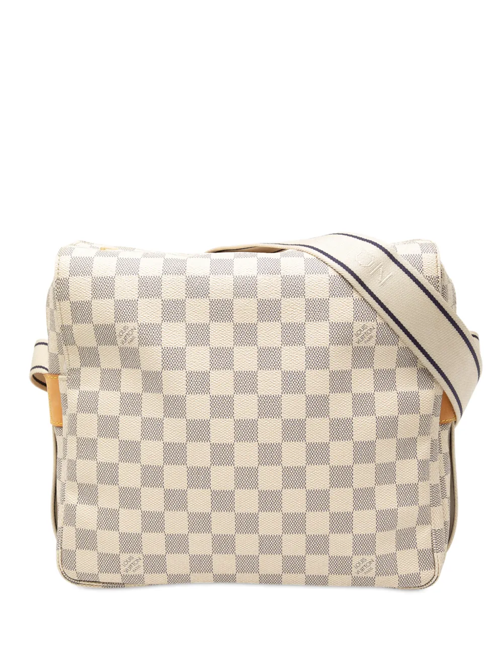 Louis Vuitton Pre-Owned Borsa a tracolla Naviglio in tela Damier Azur 2007 | bianco | Image 1
