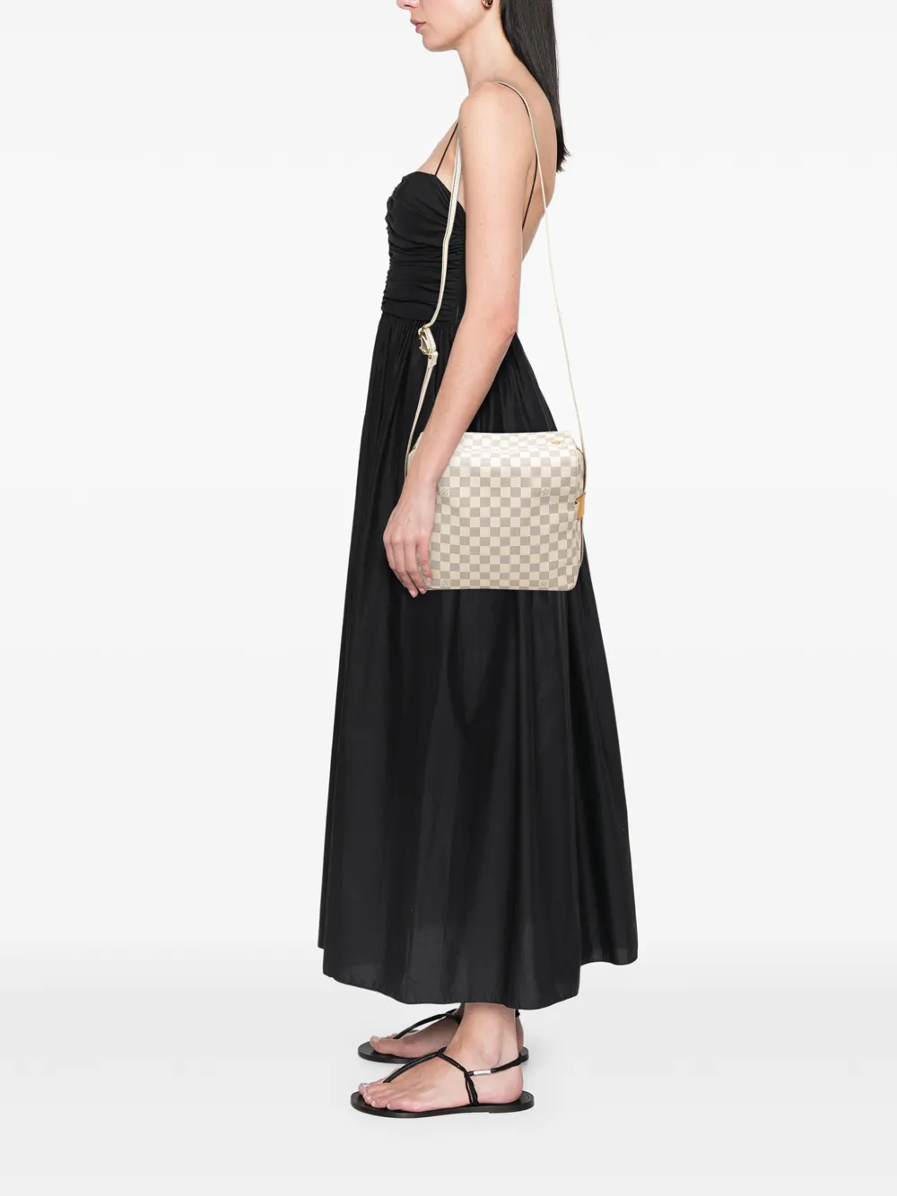 Louis Vuitton Pre-Owned Borsa a tracolla Naviglio in tela Damier Azur 2007 | Pre-owned | Image 2