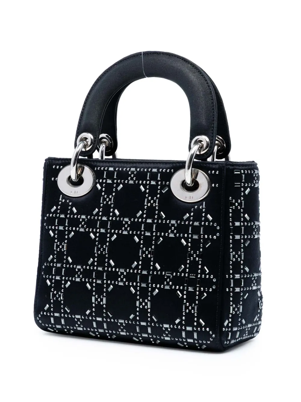 Christian Dior Pre-Owned 2017 ミニ サテン カナージュ ストラス