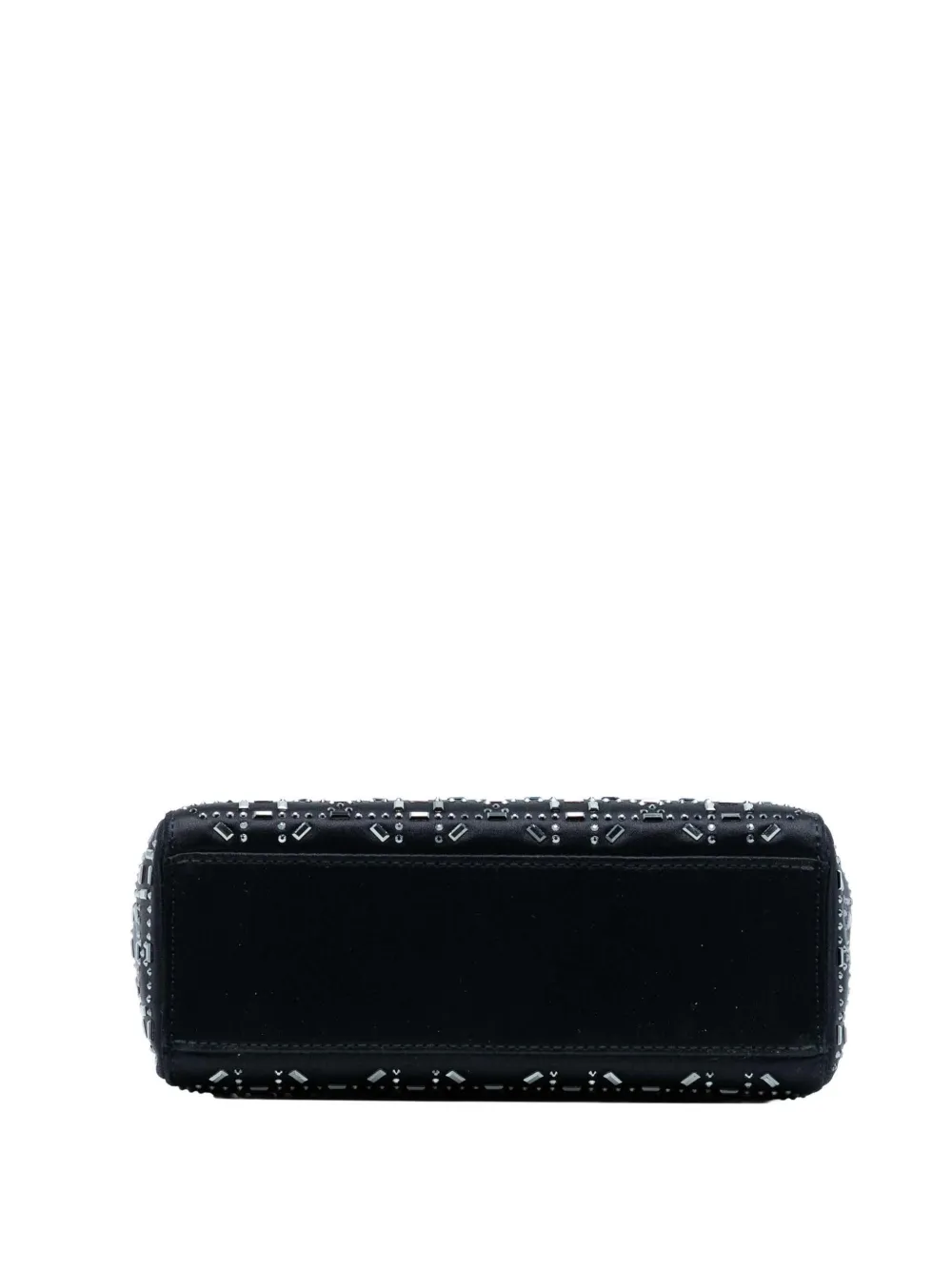 ☆Dior クリスチャンディオール リスパール サテン ハンドバッグ Christian Dior Pre-Owned 2017 ミニ サテン カナージュ ストラス