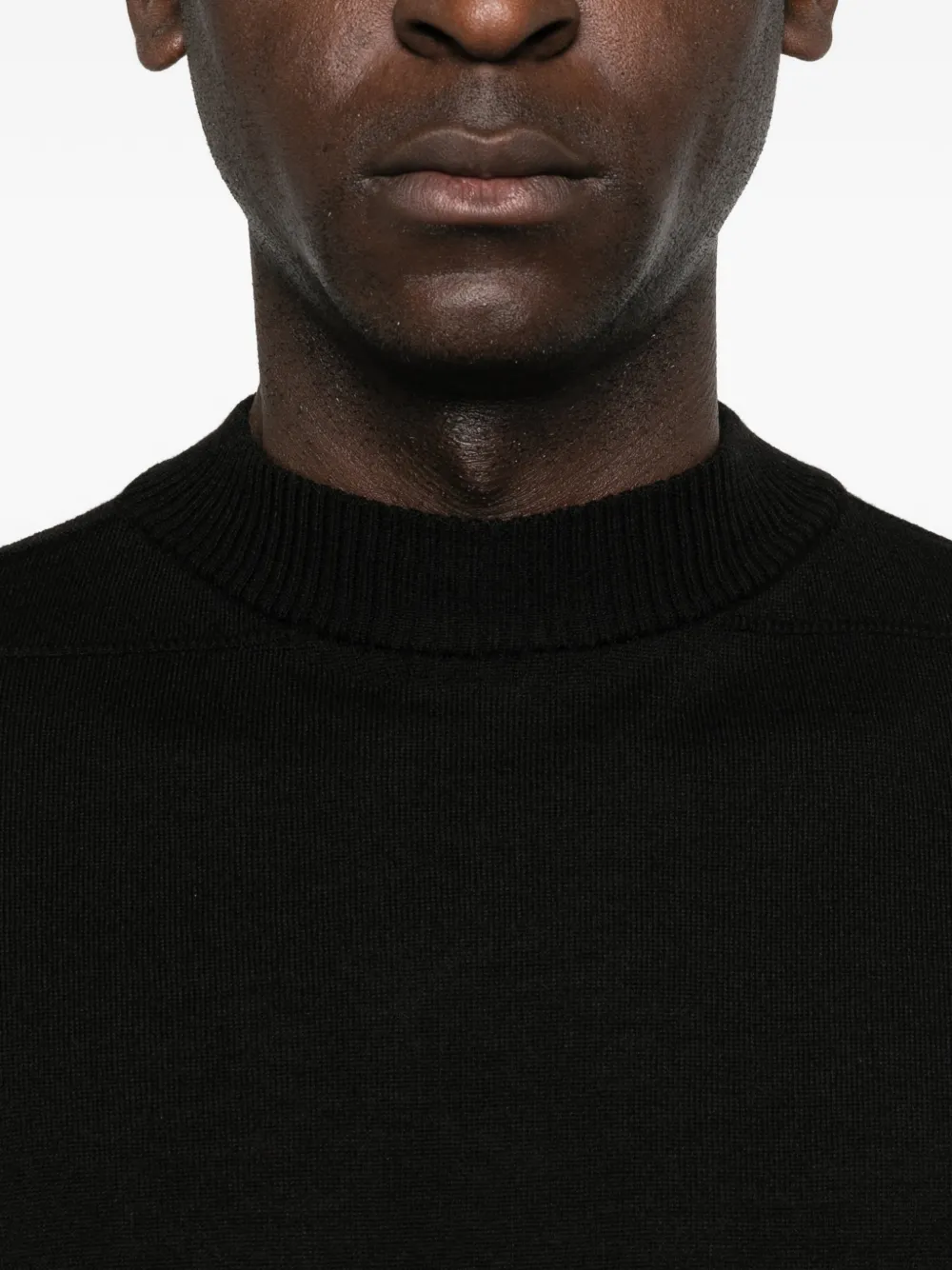 Rick Owens Level Lupetto trui met ronde hals Zwart