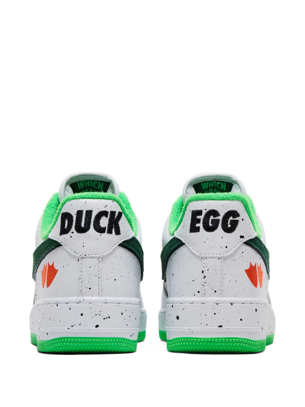 Nike x GOAT Division St. Air Force 1 Low Ducks of a Feather “Egg or Duck” sneakers Wit